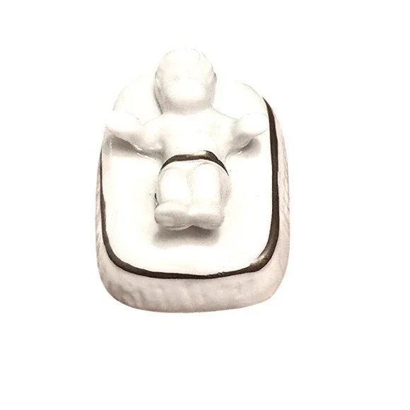 NWOT Nativity Set Joseph Mary Jesus Wise Men‎ Ceramic Gold Trim Christmas Decor - Picture 7 of 9